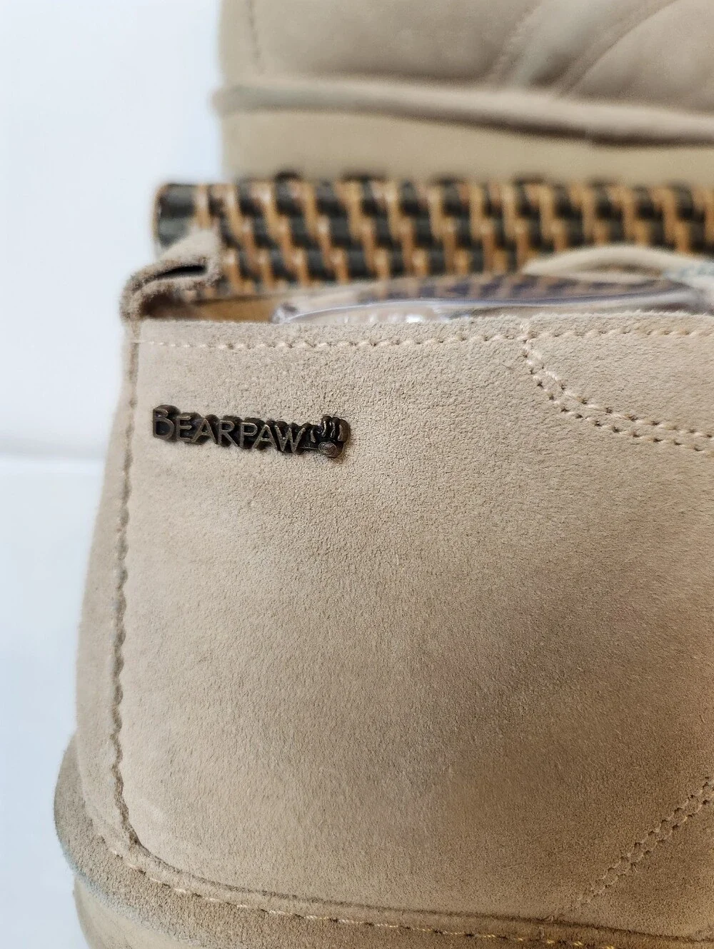 Bear Paw Skye Cow Suede Leather Wool Blend Lining Warm Sheepskin  Outdoor Boots